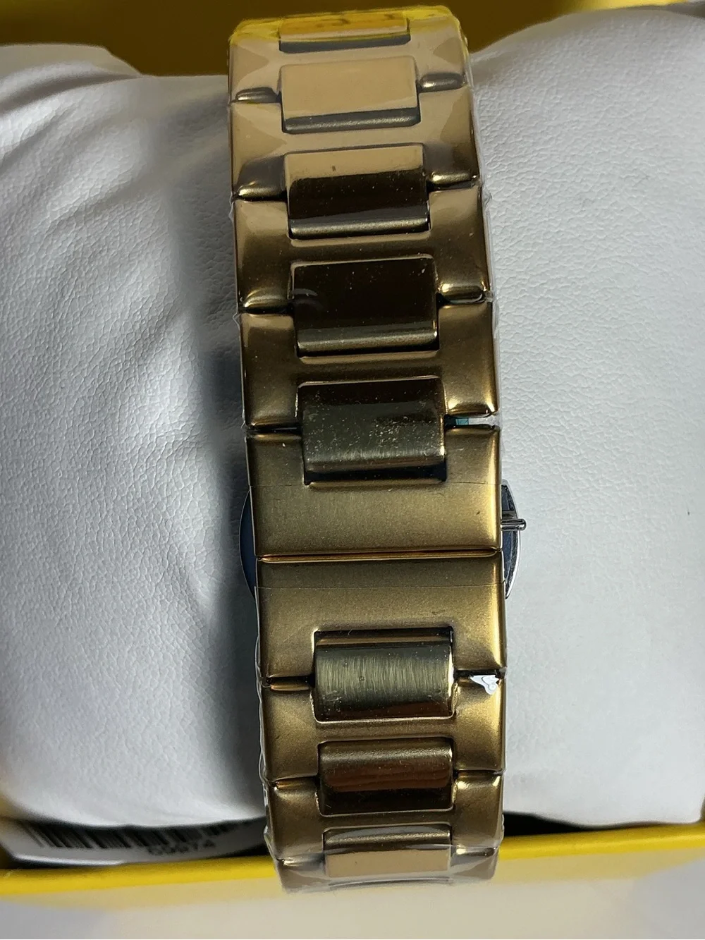 Invicta Men’s Gold Stainless Steel Bracelet Watch with Textured Gold Dial